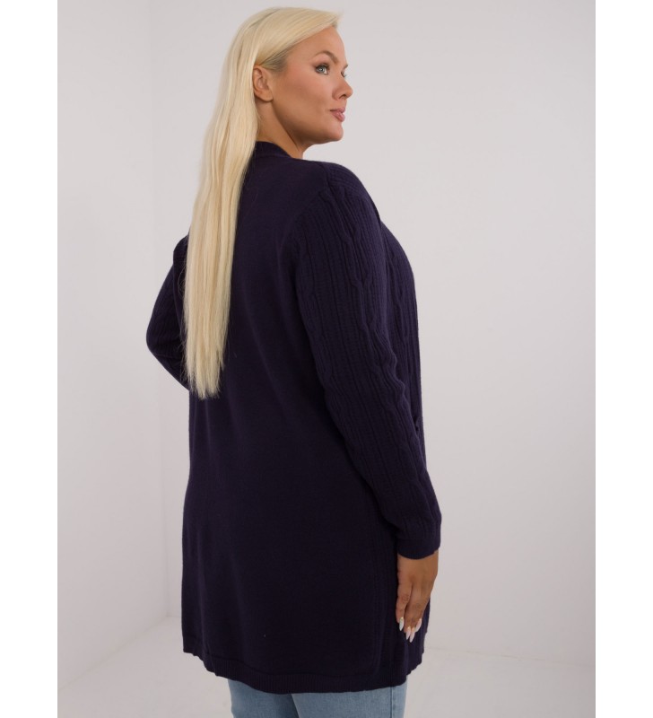 Sweter plus size PM-SW-PM-3727.93 granatowy