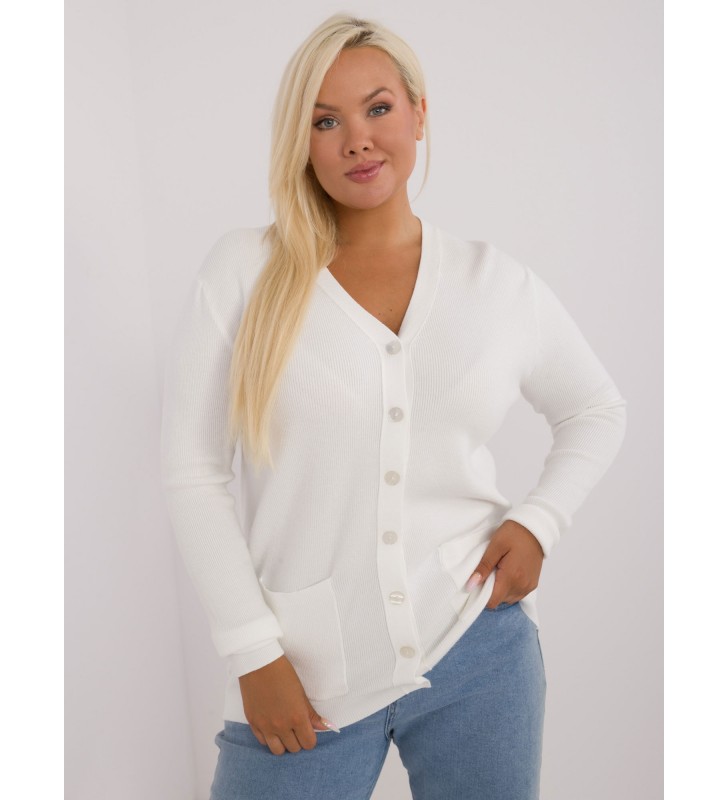 Sweter plus size PM-SW-PM730.31P biały