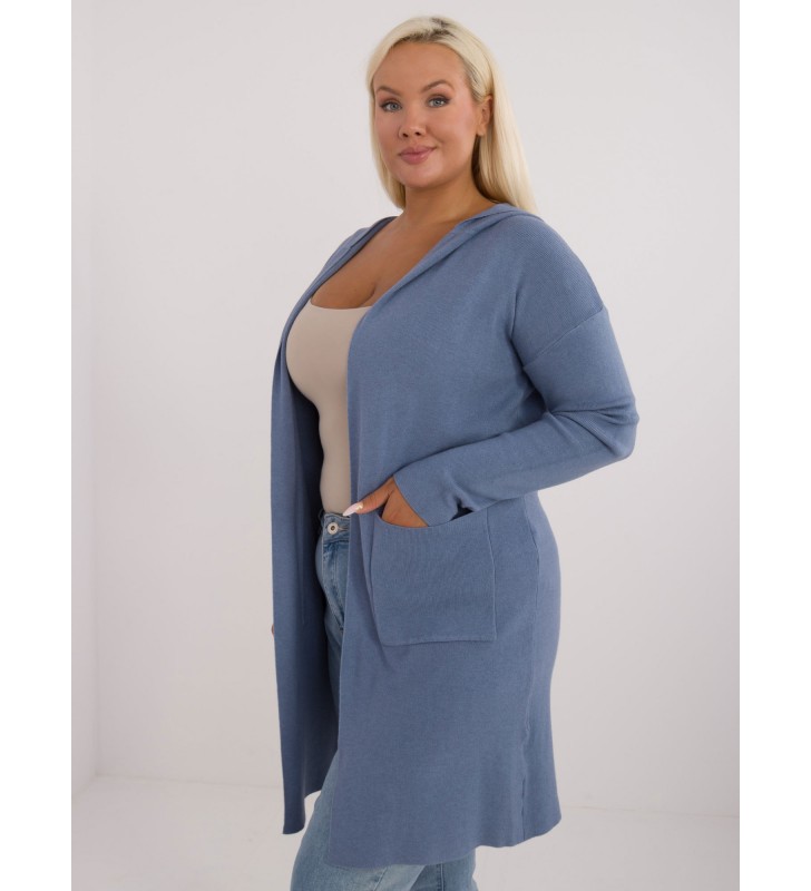 Sweter plus size PM-SW-PM728.02 niebieski