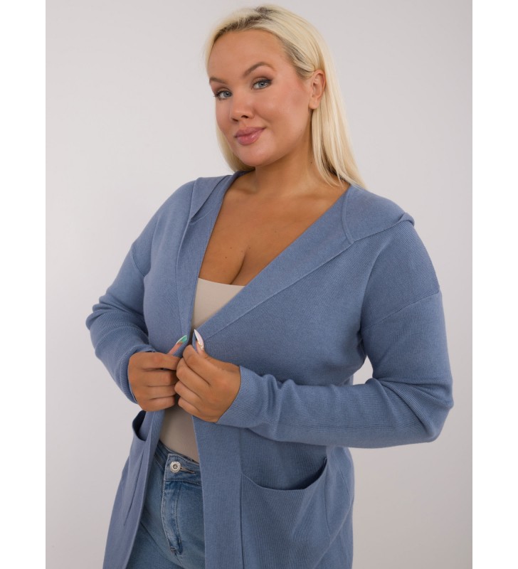 Sweter plus size PM-SW-PM728.02 niebieski