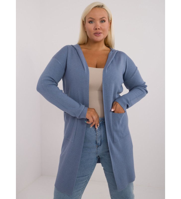 Sweter plus size PM-SW-PM728.02 niebieski