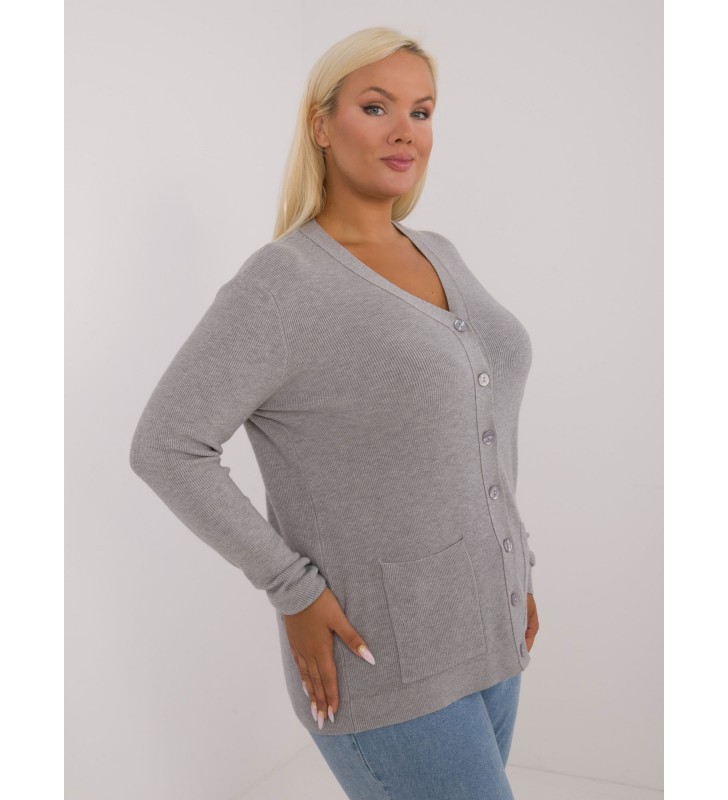 Sweter plus size PM-SW-PM730.31P szary