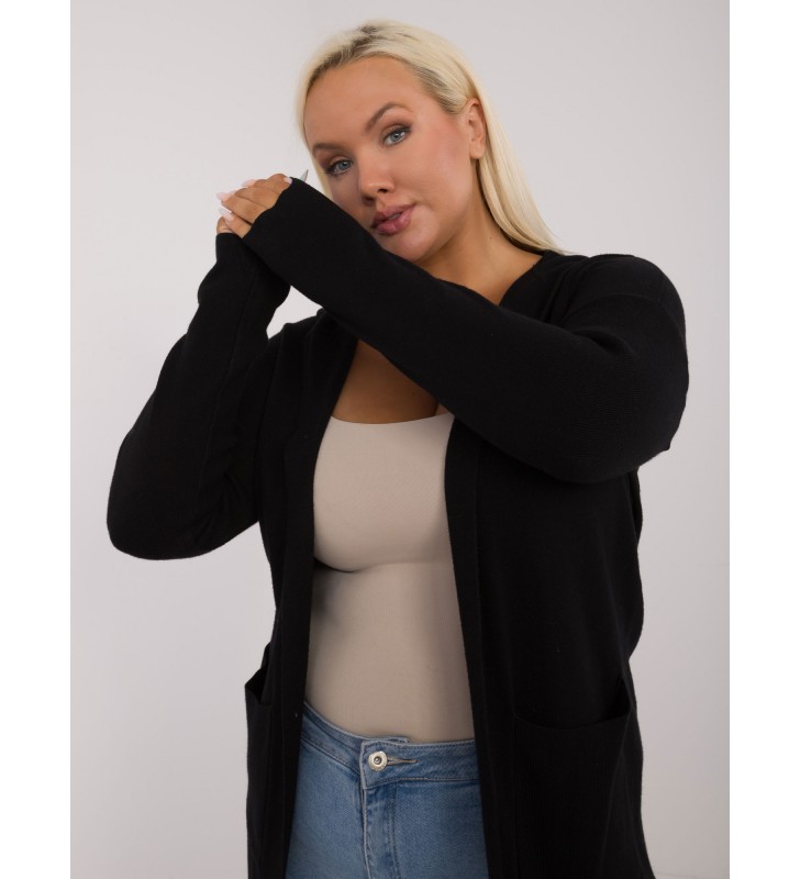 Sweter plus size PM-SW-PM728.02 czarny