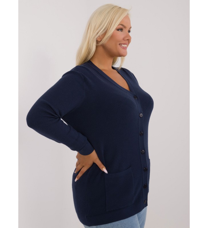 Sweter plus size PM-SW-PM730.31P granatowy