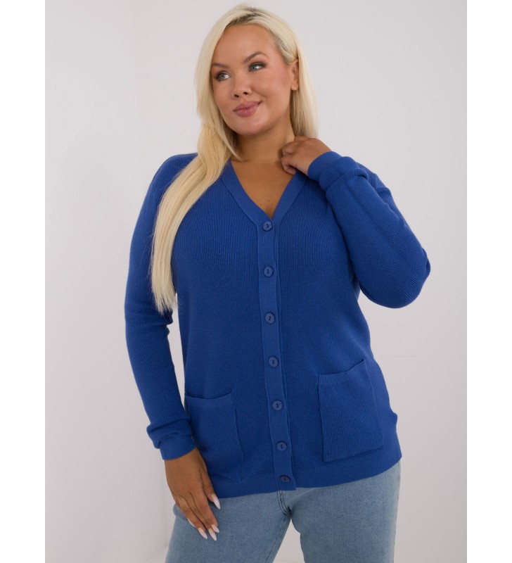 Sweter plus size PM-SW-PM730.31P ciemny niebieski