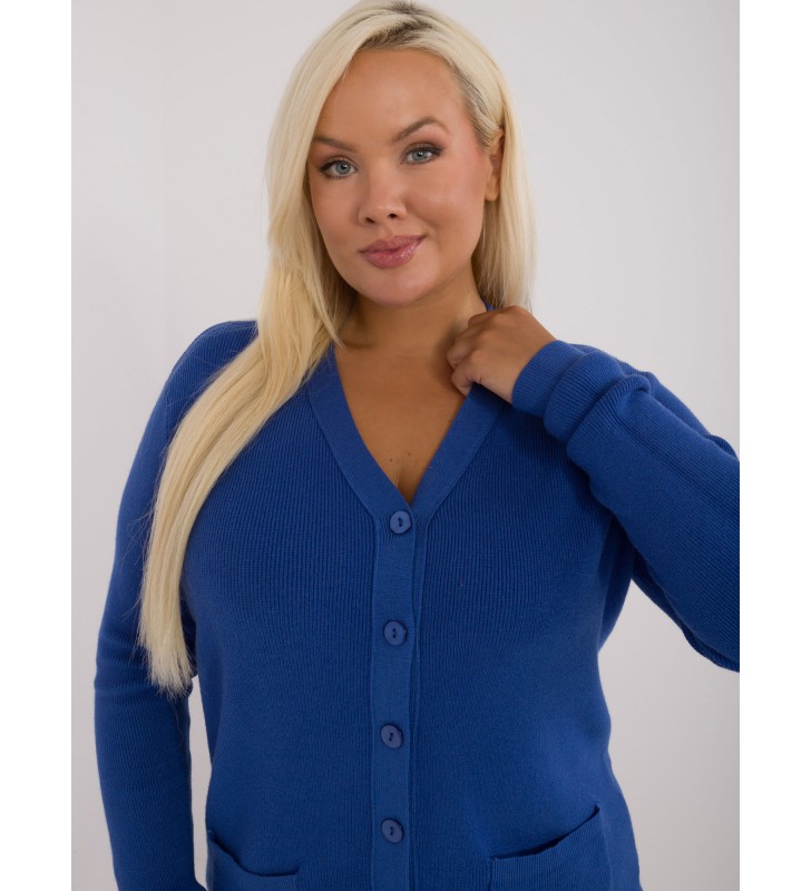 Sweter plus size PM-SW-PM730.31P ciemny niebieski