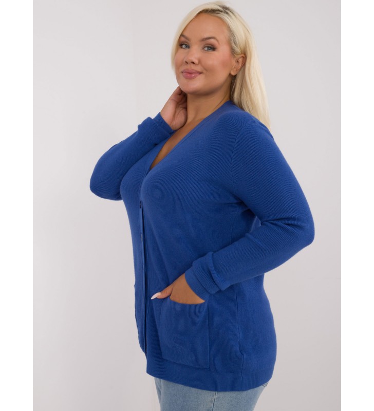 Sweter plus size PM-SW-PM730.31P ciemny niebieski