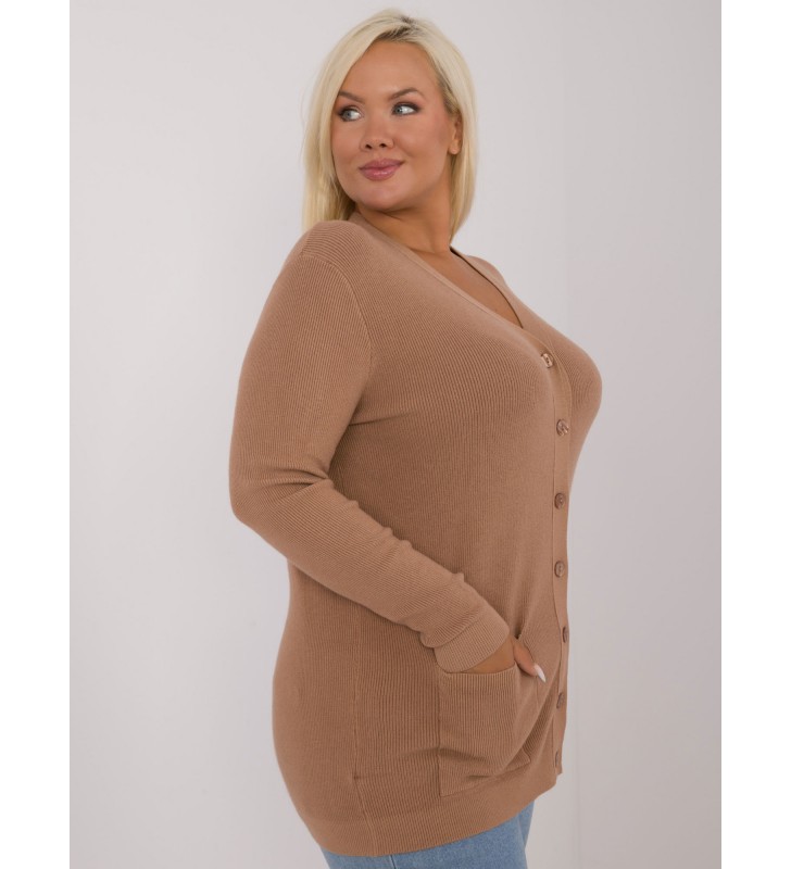 Sweter plus size PM-SW-PM730.31P camelowy