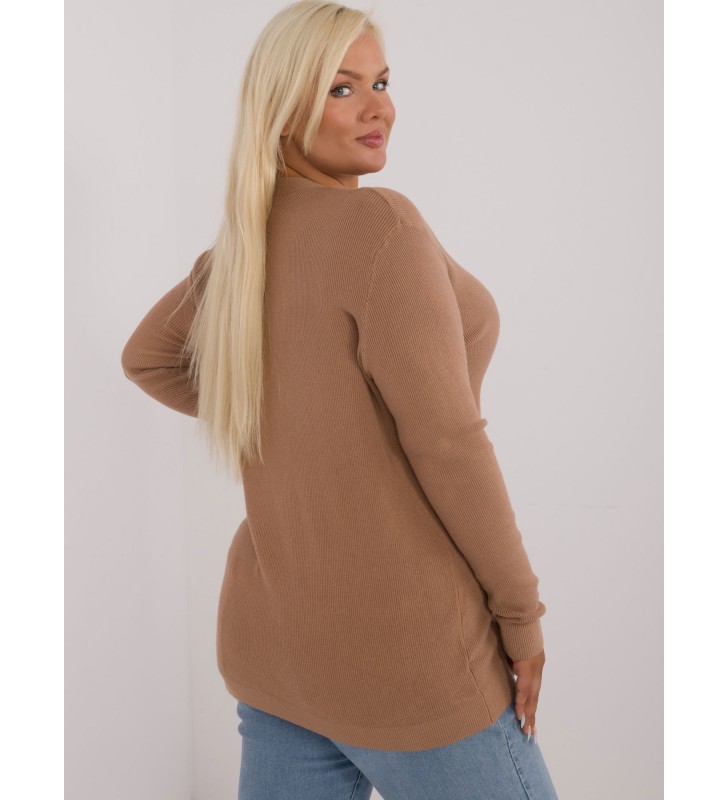 Sweter plus size PM-SW-PM730.31P camelowy