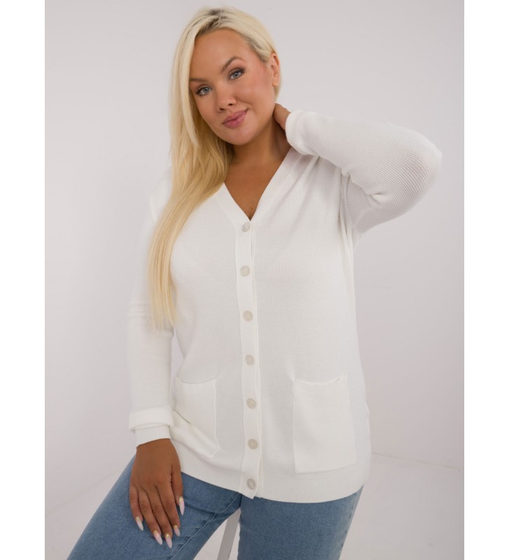 Sweter plus size PM-SW-PM730.31P biały