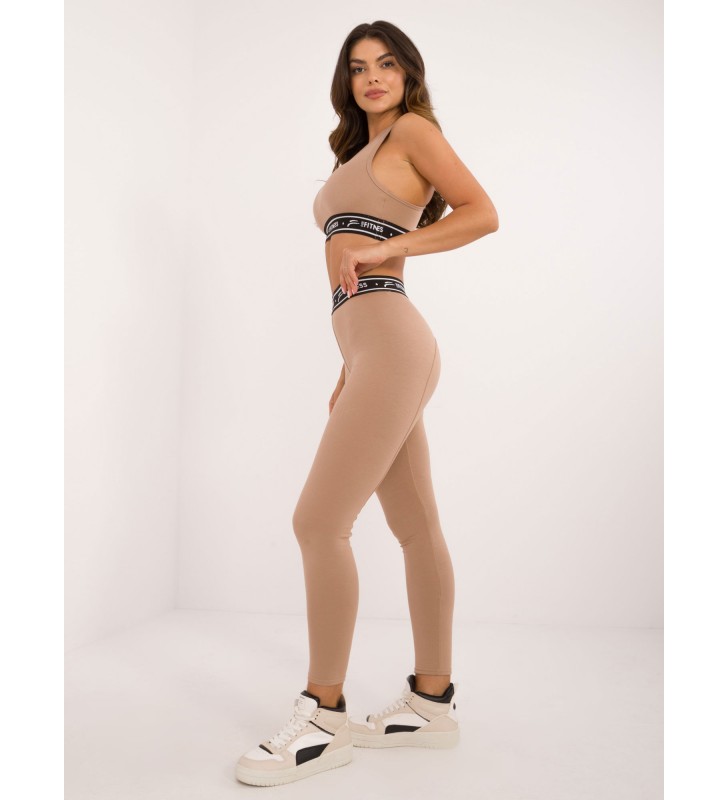 Leginsy legginsy FF-LG-509765.88 ciemny bezowy