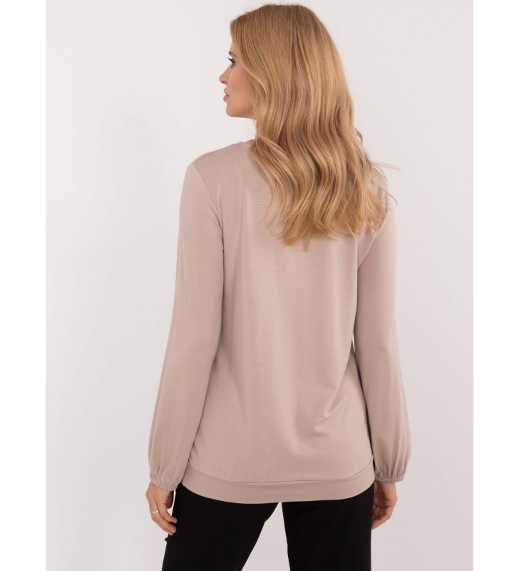 Bluzka longsleeves RV-BZ-A-162.96 beżowy