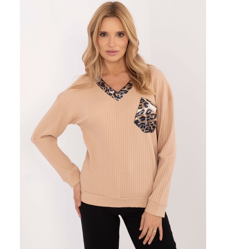 Bluzka longsleeves RV-BZ-A-202.40 camelowy