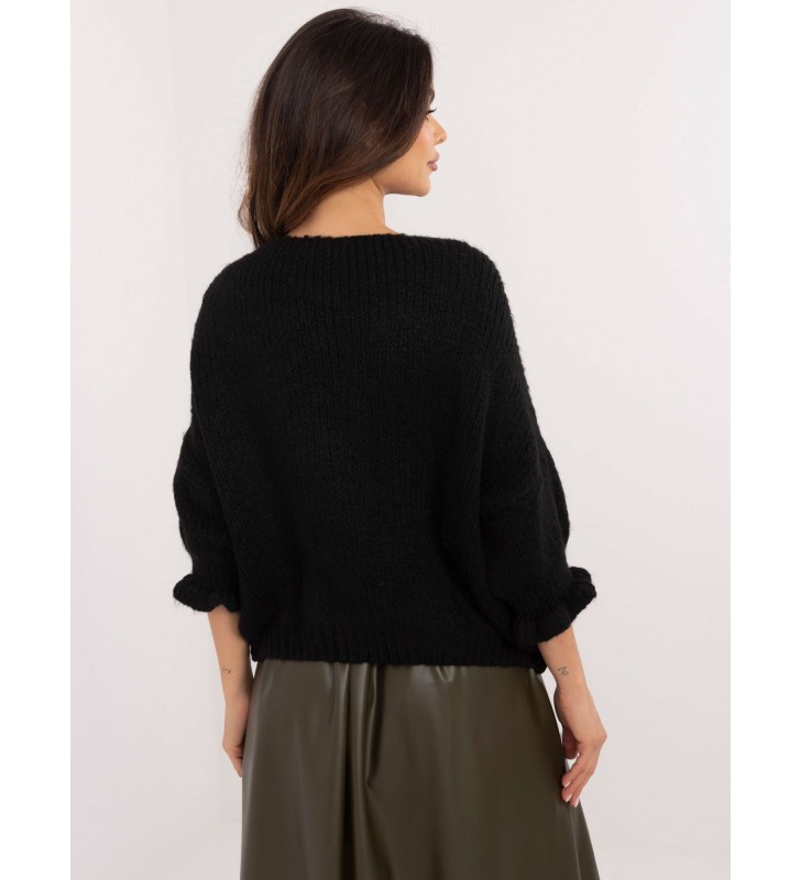 Sweter oversize MI-SW-2911.91 czarny