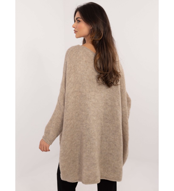 Sweter oversize TW-SW-BI-3206.23 beżowy