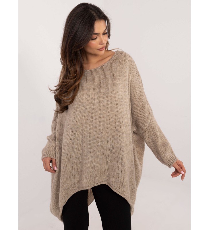 Sweter oversize TW-SW-BI-3206.23 beżowy