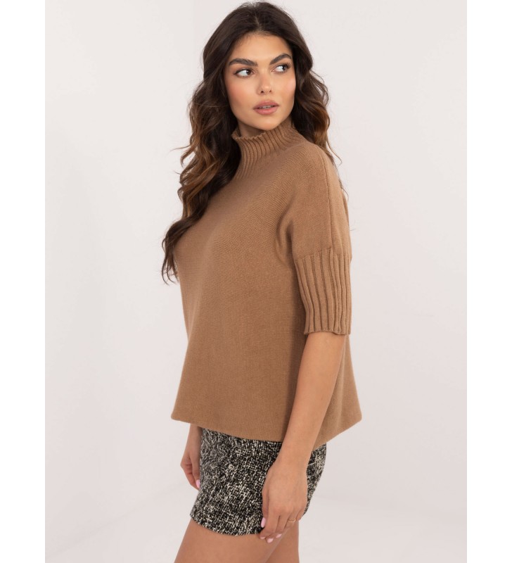 Sweter z golfem IT-SW-0812.16X camelowy