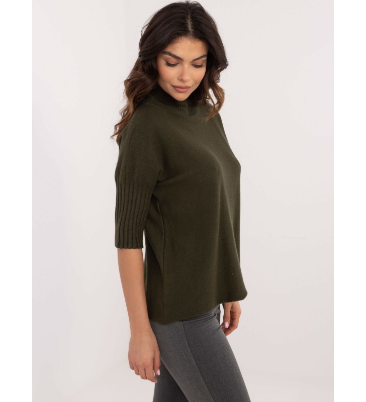 Sweter z golfem IT-SW-0812.00 khaki