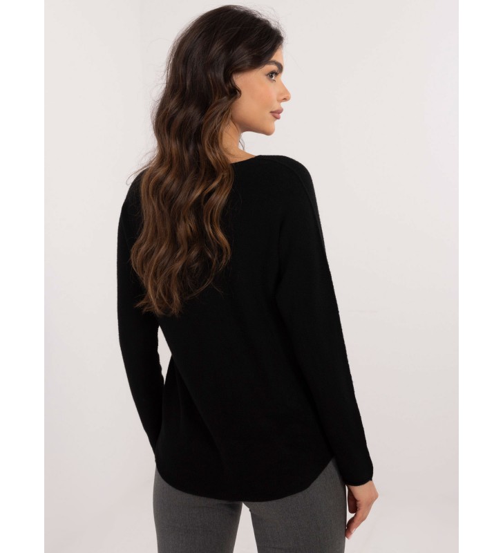 Sweter klasyczny IT-SW-0810.08P czarny