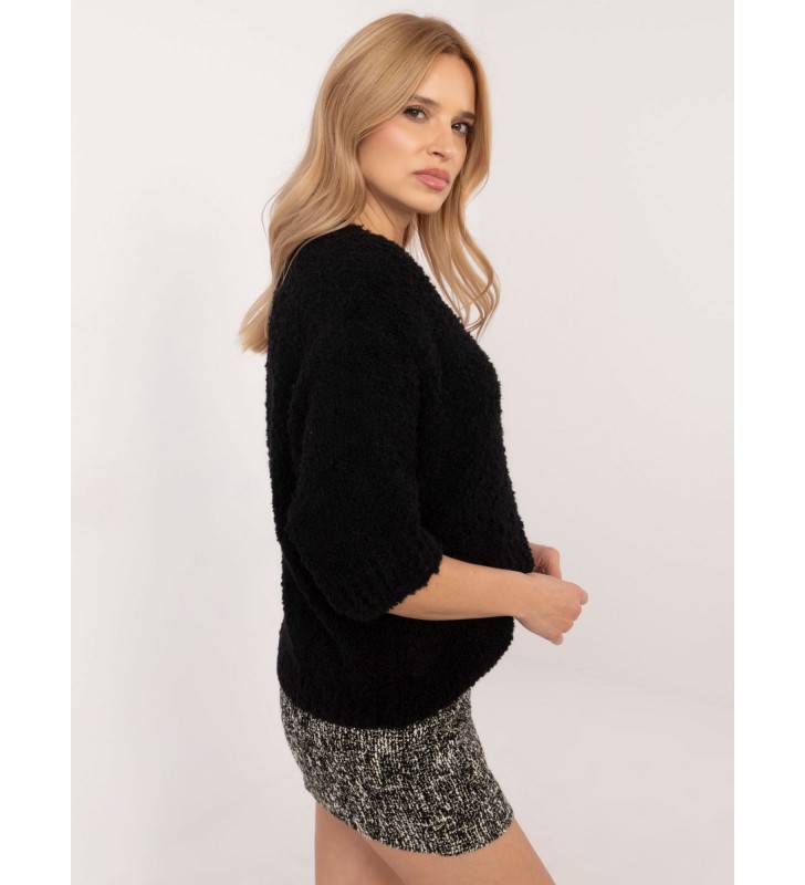 Sweter oversize MI-SW-1110.39P czarny