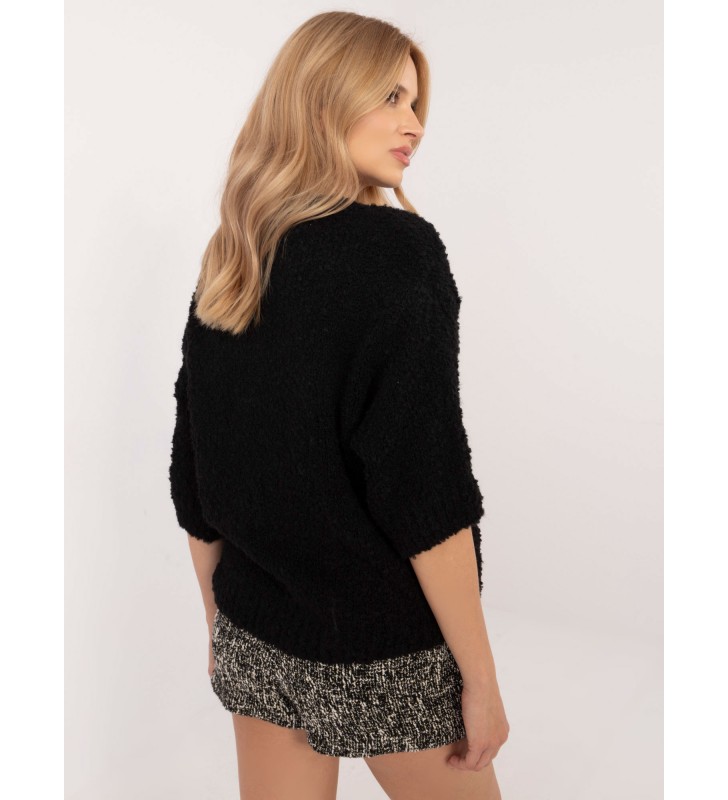 Sweter oversize MI-SW-1110.39P czarny