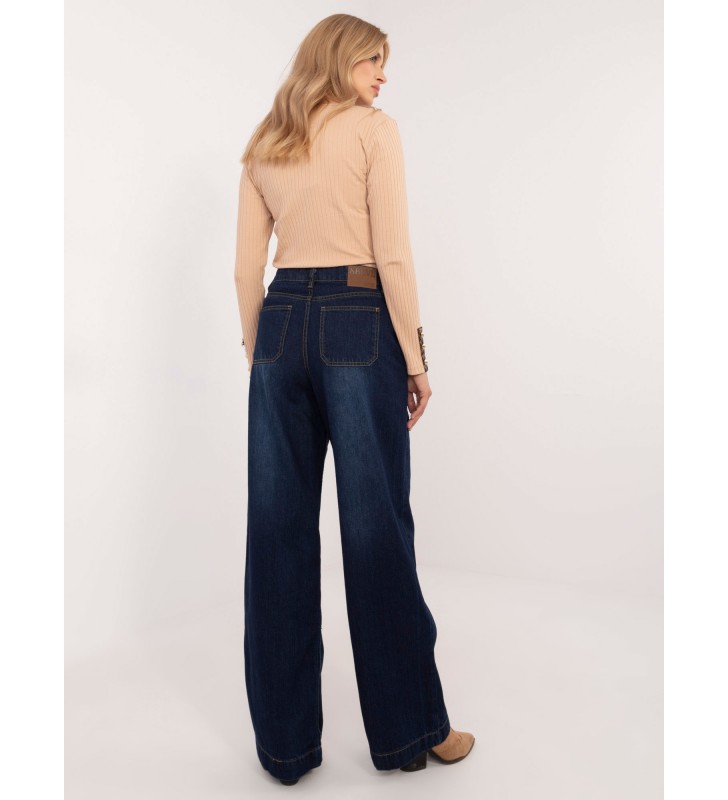 Spodnie jeans jeansowe D80016BD62456D283 granatowy