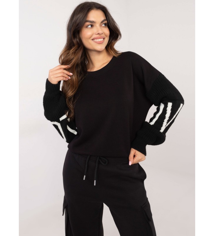 Bluza bez kaptura MI-BL-M5975.26P czarny