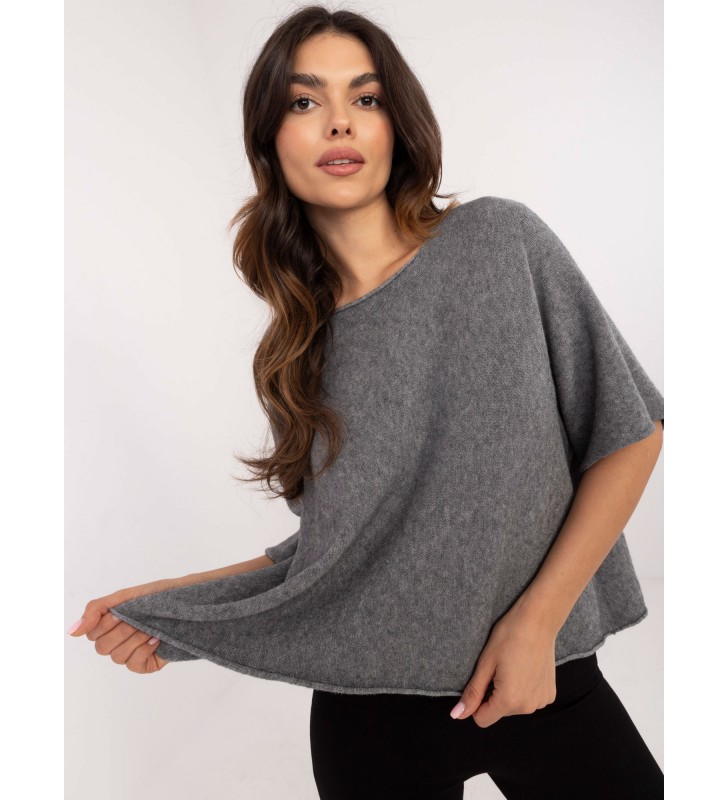 Sweter oversize IT-SW-0811.82P ciemny szary