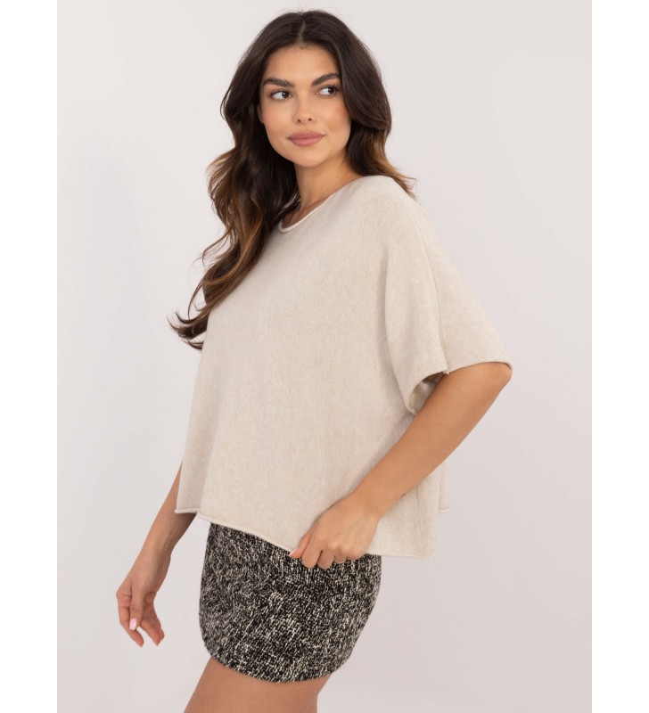 Sweter oversize IT-SW-0811.88P beżowy