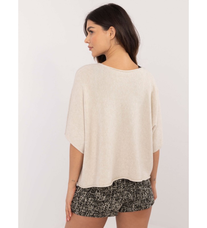 Sweter oversize IT-SW-0811.88P beżowy