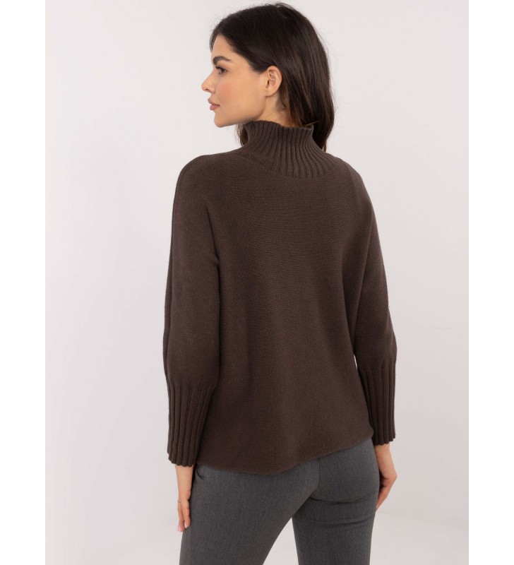 Sweter z golfem IT-SW-0814.36 brązowy