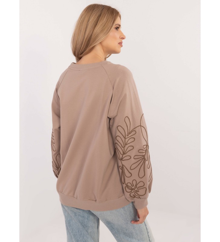 Bluza kangurka RV-BL-9972.10X ciemny bezowy